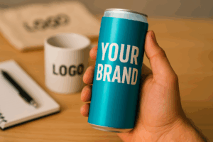 boisson énergisante à mon logo