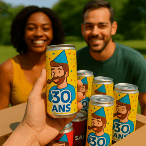 Boisson énergisante anniversaire