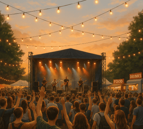 vente de boisson énergisante festival